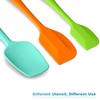 Silicone Spatula 3-piece Set, Ergonomic Handle High Heat-Resistant Spatulas, Non-stick