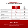 Signature Series Fire Blanket, Flame Suppression Fiberglass Blanket for Home