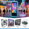 PATIKIL 2ワット8オーム ミニスピーカー 4個 フルレンジ モバイルポータブル広告機用 黒レッド
