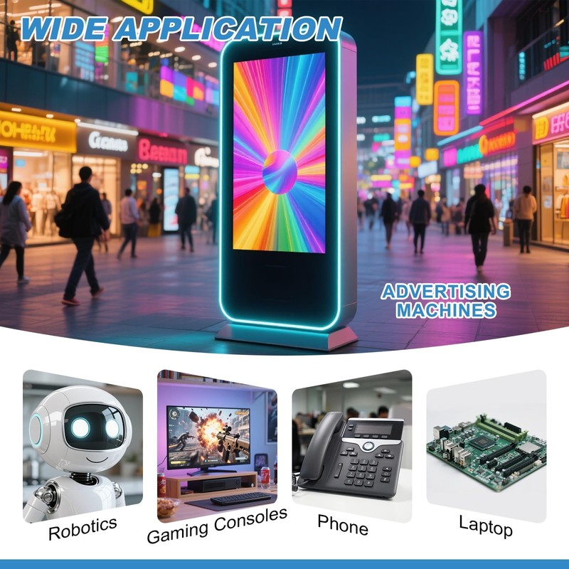 PATIKIL 2ワット8オーム ミニスピーカー 4個 フルレンジ モバイルポータブル広告機用 黒レッド