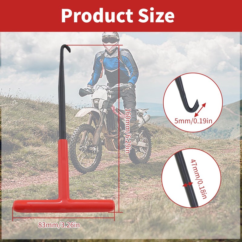 Mtanlo Spring Puller Hook Exhaust Spring Hook T Hook for