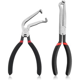 2PCS Electrical Disconnect Pliers for Cars 1 * 60°+1*Straight,Electrical Connector Pliers Disconnects Electrical Connectors/Hose/Fuel Injectors,Universal Spark Plug Pliers Car Accessories