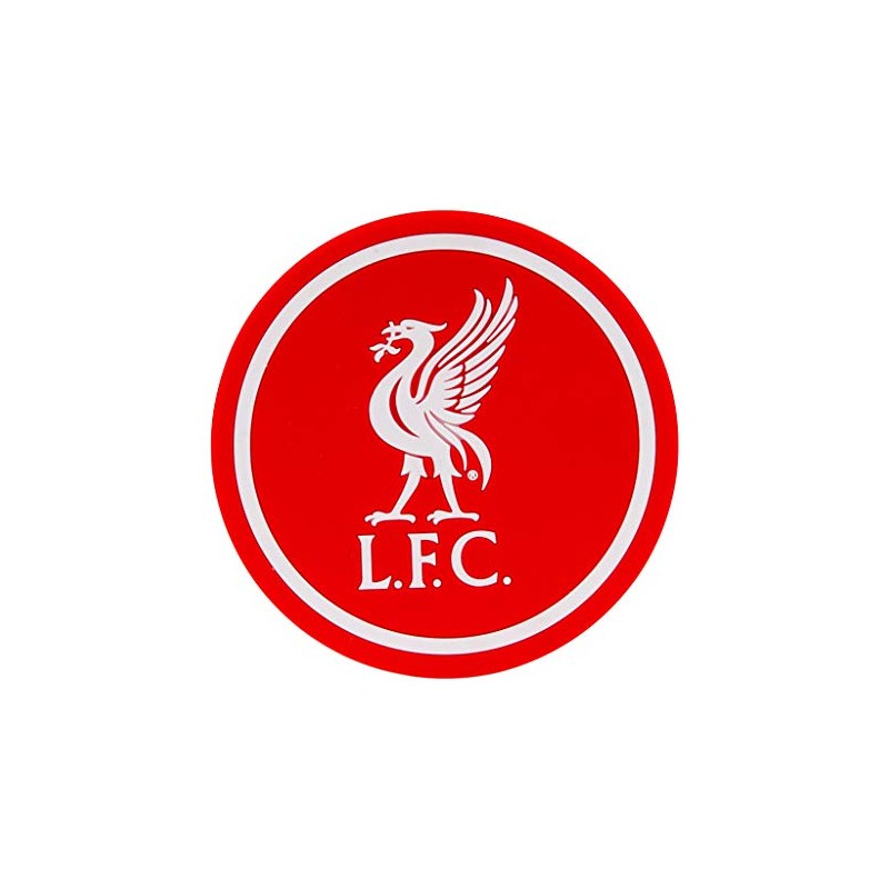Liverpool F.C. Soft Rubber Round Crest Coaster 2 Pack