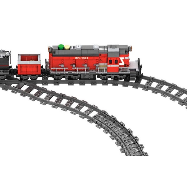 General Jim's Red Power Diesel Building Blocks Toy Train Bricks Set - Compatible with All Major Brands