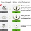 GIYOMI 20mm No Sewing Jeans Buttons Replacement Kit with Metal