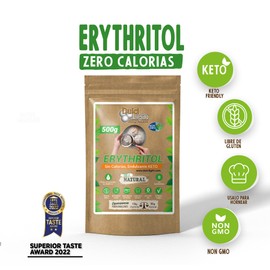 DULCI LIGHT DULCE Y FAVORABLE Erythritol Sweetener, 500 g, Sweetener without Calories for Drinks and Food, Natural Sugar Substitute, Popular with Keto Diet