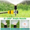 2pcs Gartensprenger, 360-Grad-Bewässerungssystem Gartenregner, Automatischer Sprinkler,2 PCS Kreisbogen-Regner + Stabiler