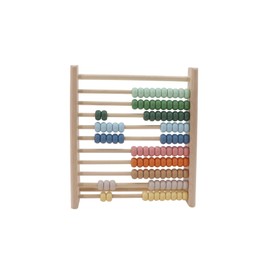 Kaper Kidz Wooden Abacus – 100 Bead Counting Frame for Toddlers | Rainbow Educational Toy for Early Math, Fine Motor Skills & Colour Recognition | Eco-Friendly, Non-Toxic Paint, 24cm Tall