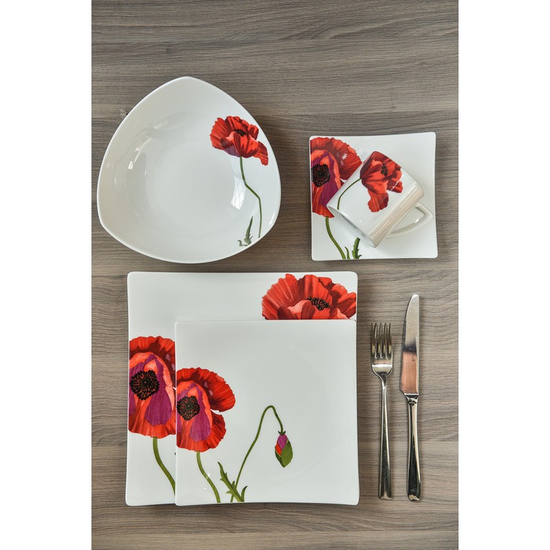 Red Vanilla Summer Sun Rectangular Platter