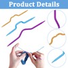 Color Knitting Cable Crooked Needle, 3Pcs Hand Twist Curved Crooked