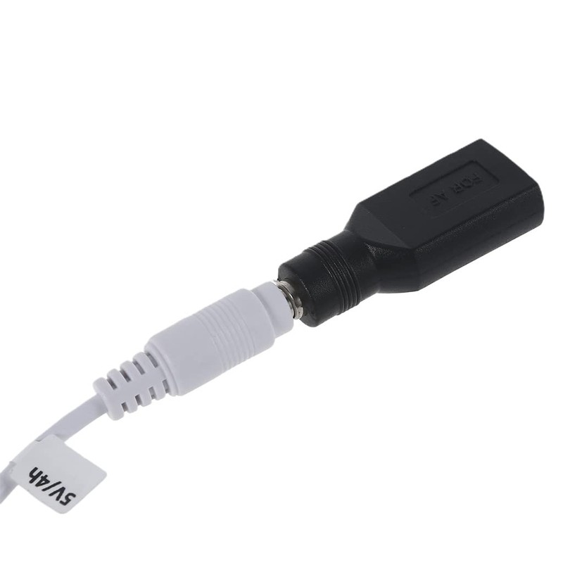 BYUTFA USB 2.0 A Female to DC 5.5x2.1mm Hollow Plug
