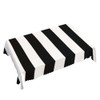 Walmsco Tablecloth White Black Stripes Decor For Dining Room Kitchen