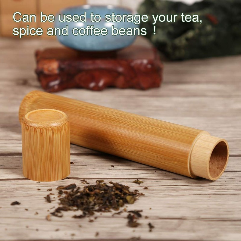 Fdit Portable Handmade Tea Jar Seal Storage Holder Container Box