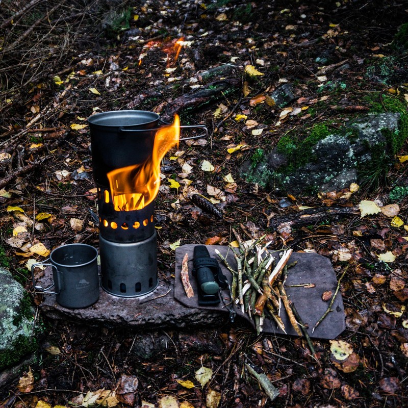 TOAKS Titanium Large Collapsible Wood Burning Stove – Ultralight, Compact