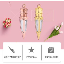 Tubo de Brillo Labial Vacío 10 Piezas 5ml Plástico Diseño Rábano Mini y Compacto, para DIY y Uso Diario, Fácil de Llevar Prueba de Fugas