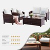 VAKADO Outdoor Patio Furniture Chair Cushion Replacement Covers Set of