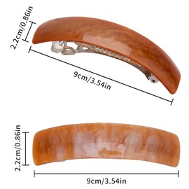 WEZCHUGHAOL 6 Pieces Retro Acrylic Hair Clips, Womens Hair Accessories, Hair Clasps, Hair Clips For Women, Retro Large Hair Clips