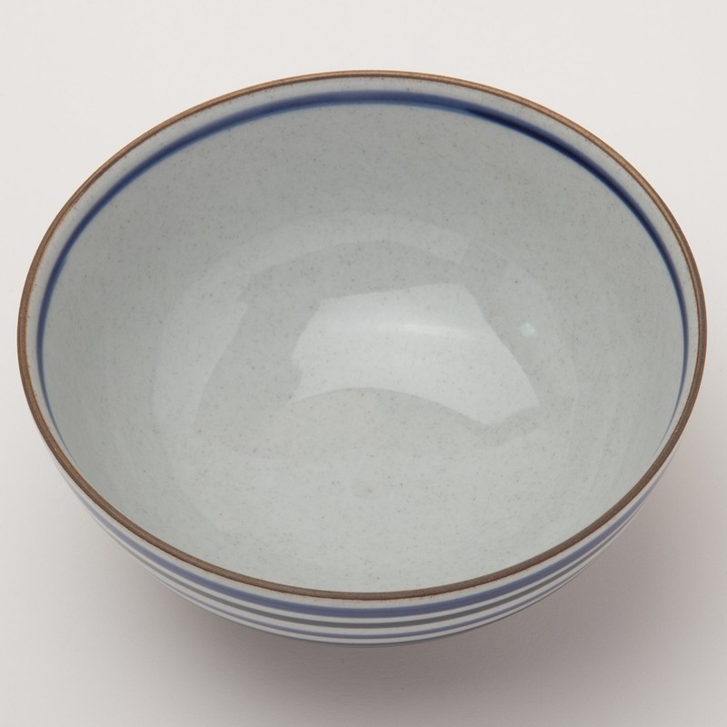 RAO3Z Arita Ware Black Roll Line, Extra Large Rice Bowl