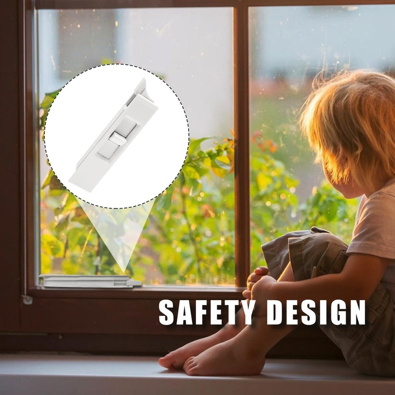 Biaungdo 2 Pairs Tilt Latch, Plastic Construction Window Tilt Latch