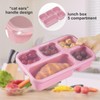 ENESNES Snack Bento Box Reusable - 4 Pack Divided Snack