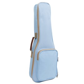 HOT SEAL 10MM Leather Handles Thick Durable Colorful Ukulele Case Bag with Storage (26in, Light Blue)