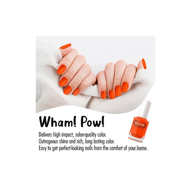 Color Club Nail Polish, Orange, Wham, Pow, .05 Ounce