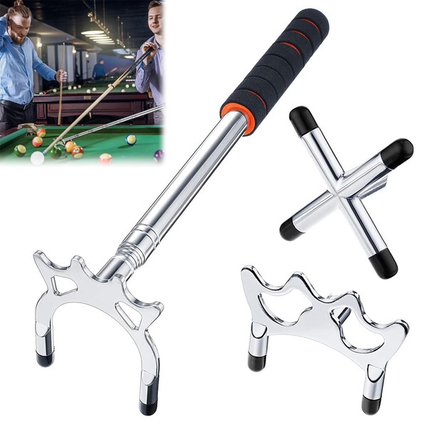 Miayical Billiard cue stick bridge holder, cue bridge with 3