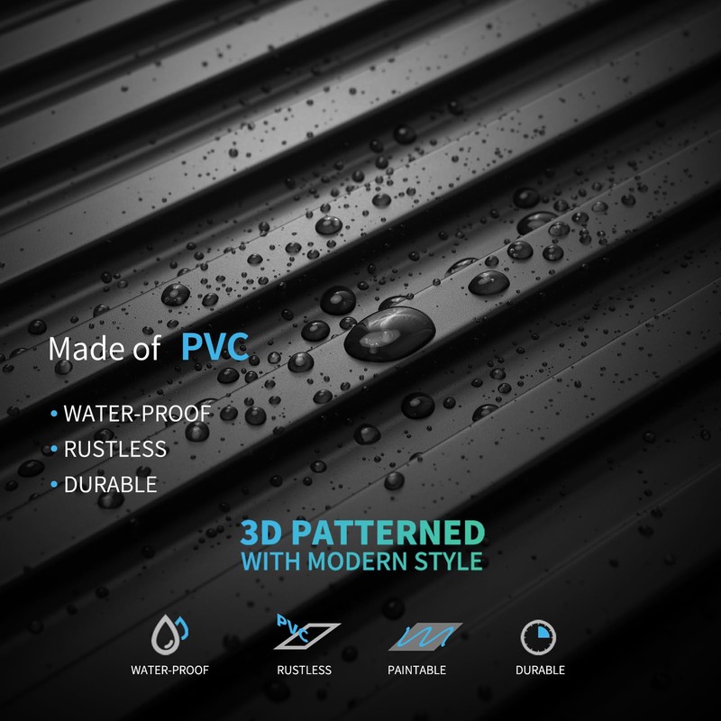 Art3d 6-Pack Slat Design 3D Wall Panels for Interior Wall