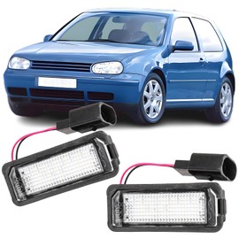 REINKO LED Number Plate Light for VW Golf 4 5 1J 1K Polo 6N2 9N 6R Passat Saloon 3C Seat Leon 1P