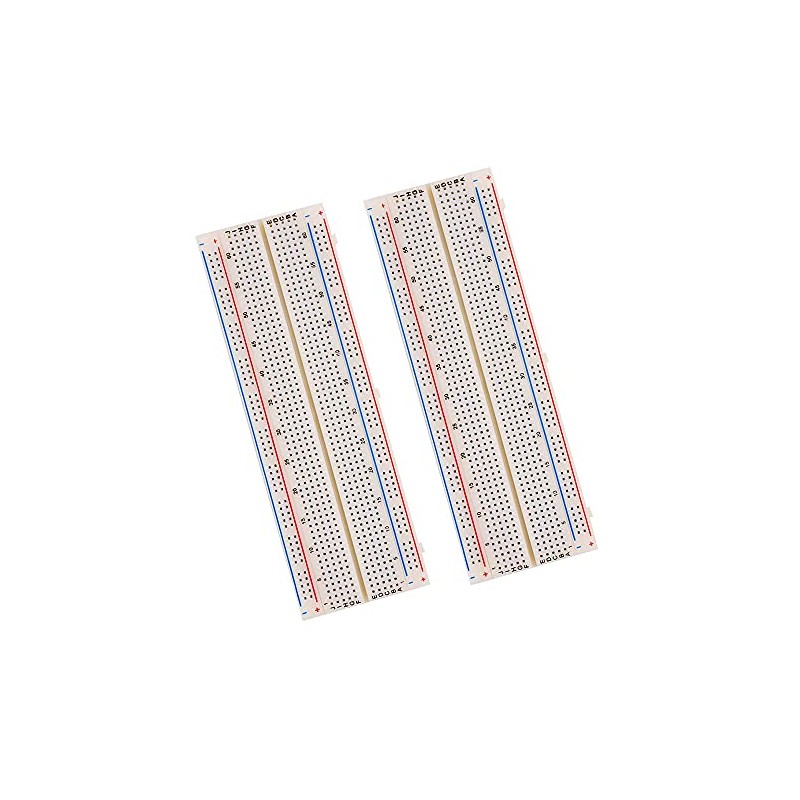 KKHMF 2pcs MB-102 830 Tie Point Breadboard Solderless Breadboard PCB