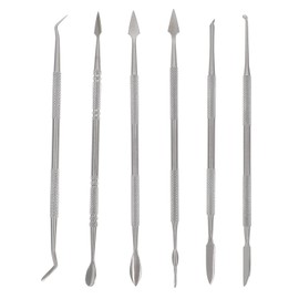 Operitacx 6pcs Clay Silver Clay Polymer Clay Sculpting Kit Clay Press Machine Clay Cutters Modeling Clay Air Dry Clay Sculpting Clay Tools Clay Earring Cutters Stainless Steel