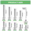 M4 Screws Set, 360 Pieces Rounded Head Hex Screws with