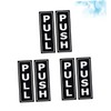 Operitacx Push Pull Door Sign Stickers 6 Tile Glass Metal