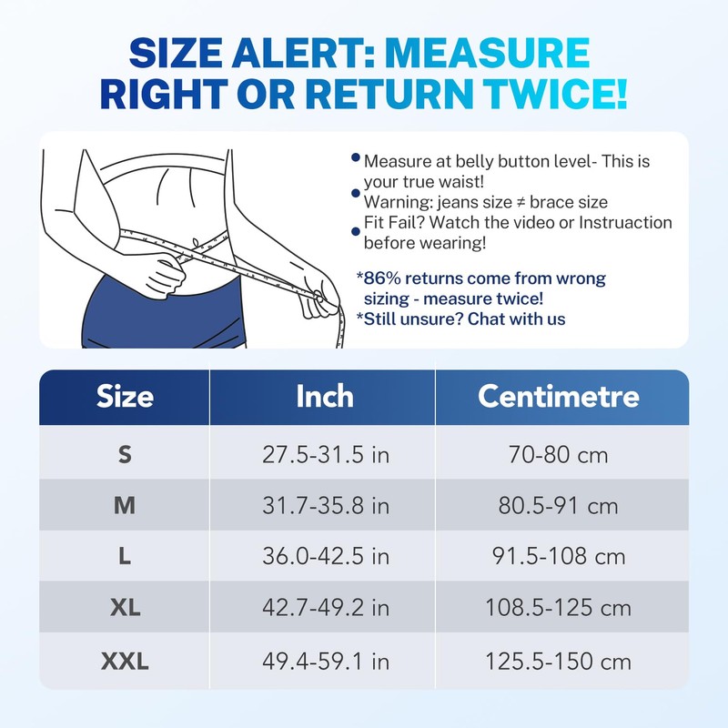 Fitomo Lumbar Support Back Brace, 3D Support Cushion, Ergonomic Support