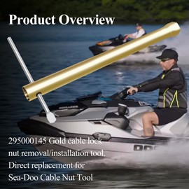 295000145 Removal Install Tool, Fits Sea Doo Steering & Reverse Cable Lock Nut, Removal Install Tool For All Sea-Doo Models, Only Applies to the Old Hexagonal Plastic Nuts, High Durability Material