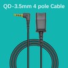 3.5mm Headset Adapter Cable Compatible with Plantronics QD for Android