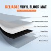 Self-Adhesive Light Gray Wood Grain Vinyl Floor Tiles 36 X