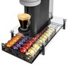RECAPS Crystal Tempered Glass Coffee Pod Drawer Organizer Compatible with
