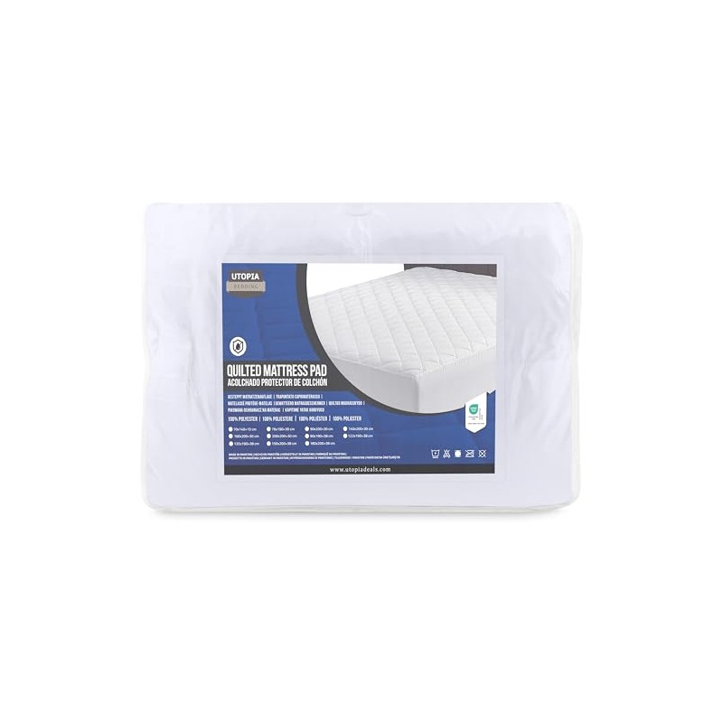 Utopia Bedding Utopia Bedding Quilted Mattress Protector, Breathable Mattress Pad,