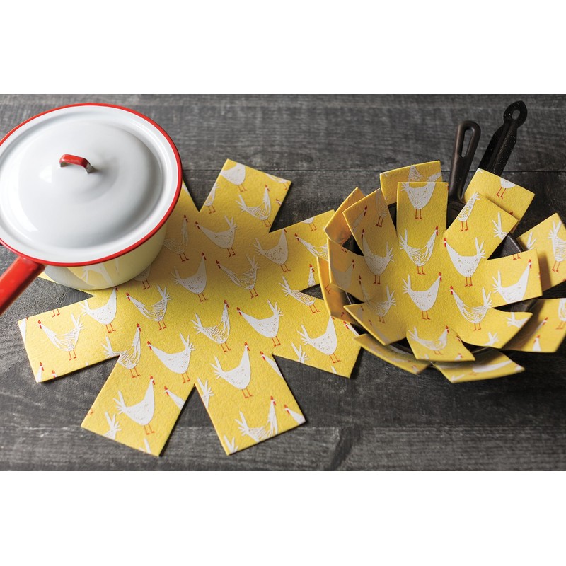 Now Designs Pan Protector Set Trivets and Spoon Rests, DIA10.5/13.5