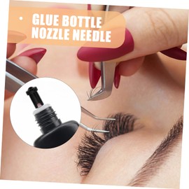 FOMIYES 3sets Essential Lash Glue Accessories Anti-clog Needles Replacement Head for Eyelash Glue Bottle 100pcs*3