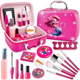 Juguetes para Ninas, Juguetes Maquillaje, Maquillaje Real para Niñas, Juguetes de Maquillaje para niñas - Regalo Ideal para Cumpleaños, Navidad y Fies
