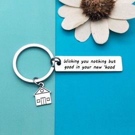 Housewarming Gift for New Homeowner New Home Keychain Gift First Home Keychain Sweet Home Gift for Couple Friends Moving in Gift New House Keyring Realtor Closing Gifts Real Estate Gifts from Agent