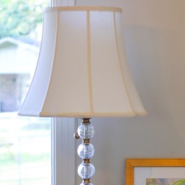 Benicabaly Slant Octagon Softback Lampshade with Washer Fitter, Sturdy Metal Finish, 9" Top Diameter, 14" Bottom Diameter