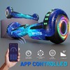 SIMATE 6.5" Hoverboard with Bluetooth & LED Lights, Self Balancing