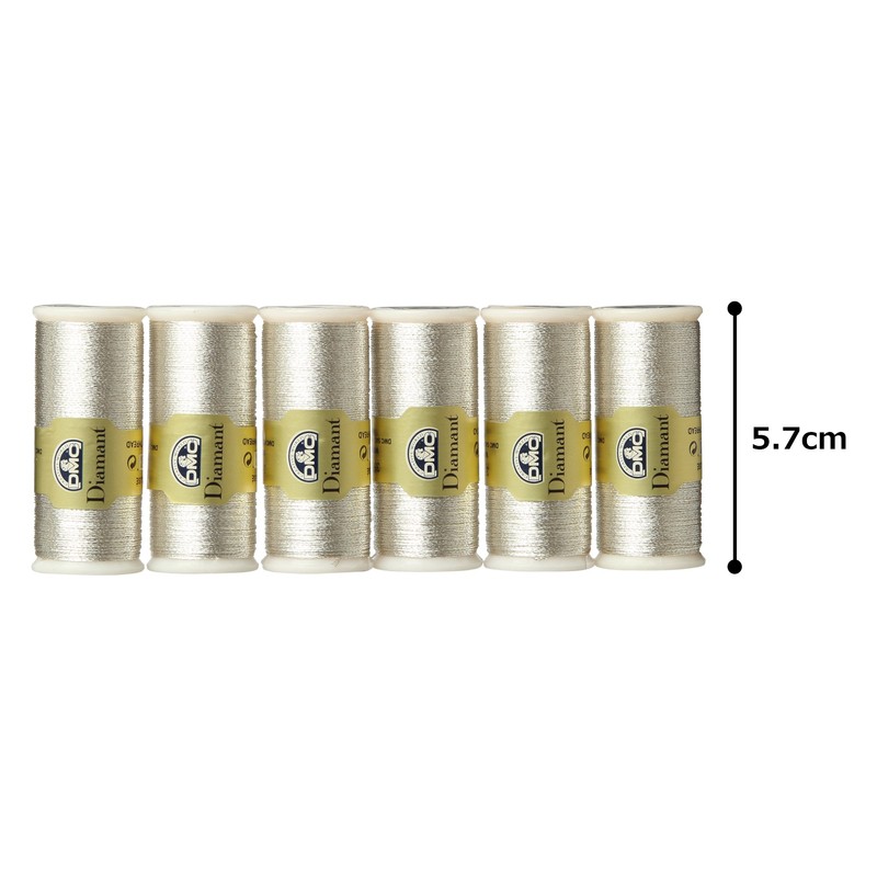(6 Rolls) DMC Diamond Thread, 11.4 ft (35 m) D168