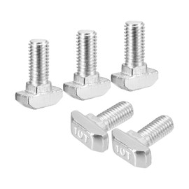 QUARKZMAN 30 Stück Hammerkopfschrauben T-Nutenbolzen, M8 x 20 mm Hammerkopfbolzen T-Schraube Einsteckbolzen für 4545er Serie T-Nut Aluminium-Extrusionsprofil, 304-Edelstahl, Silber