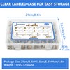 170 PCS Threaded Inserts Nuts, 10 Sizes-1/4"-20, 5/16"-18, 3/8"-16 Wood