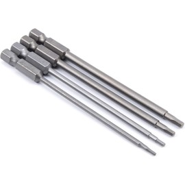 4PCS RC Hex Driver Bits 1.5mm 2.0mm 2.5mm 3.0mm Hex Head Allen Wrench Drill Bit Set for Screwdriver Electric Power Drill