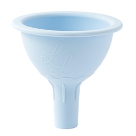 Lowcountry Littles Nontoxic Silicone Funnel - Premium Food Grade - BPA & PFAS Free - Perfect for Baby Food Pouches & Breastmilk Transfer - Easy to Clean and Dishwasher Safe - Blue